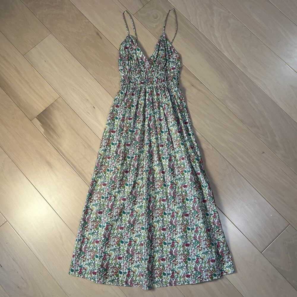 J. Crew Liberty Fabric Ruffle Floral Dress Floral Women’s 0